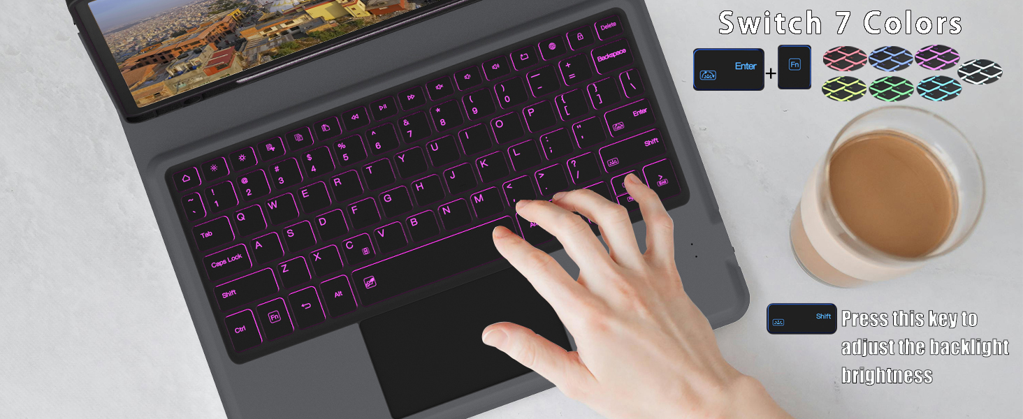 Tab A9 Plus case with keyboard