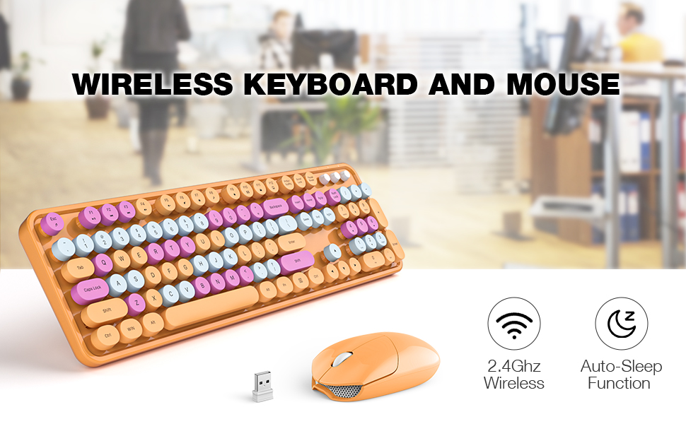 Wireless Keyboard and Mouse Combo