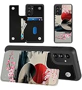 SROJDHFJB Sun Sakura Landscape for Samsung Galaxy A54 5G Wallet Case with Card Holder, RFID Block...