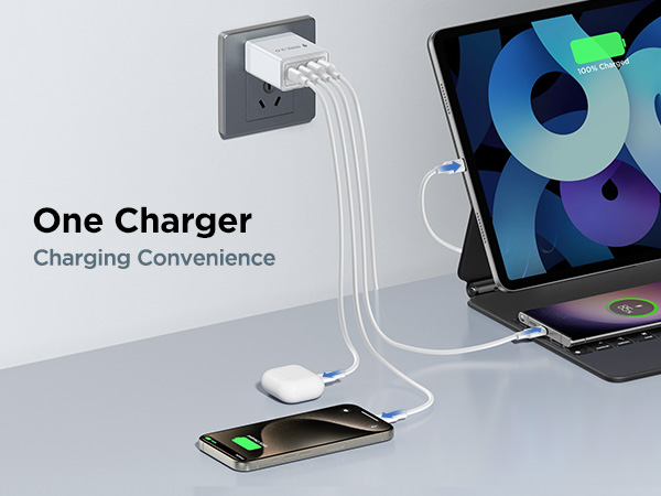 Dual Port PD Power Adapter+QC Wall Plug