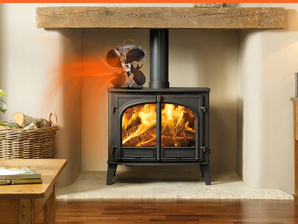 wood burner fan