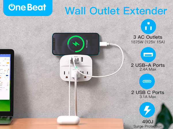 Multi Plug Outlet Splitter