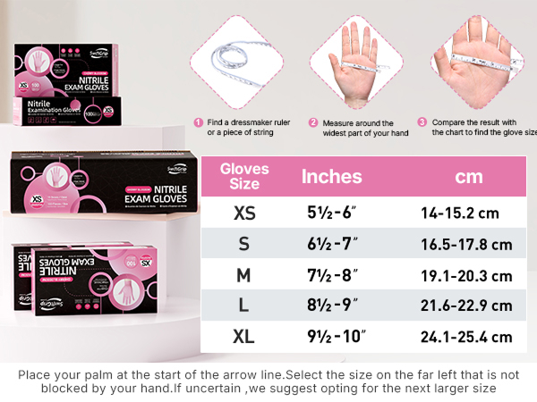 Pink Nitrile Gloves