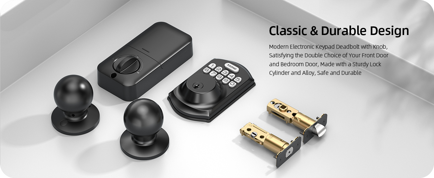 Durable aluminum panel with stainless steel knob handle