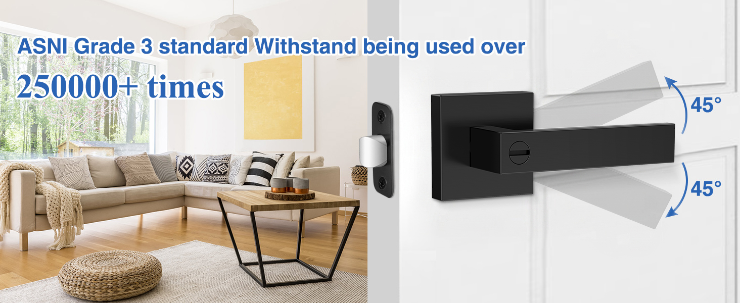 black door handles