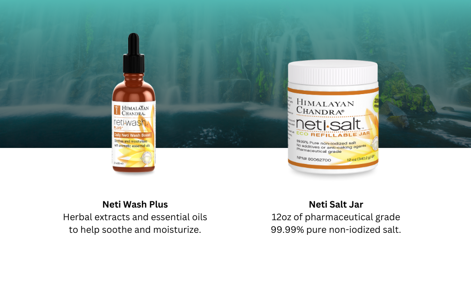 Neti wash plus and neti salt jar