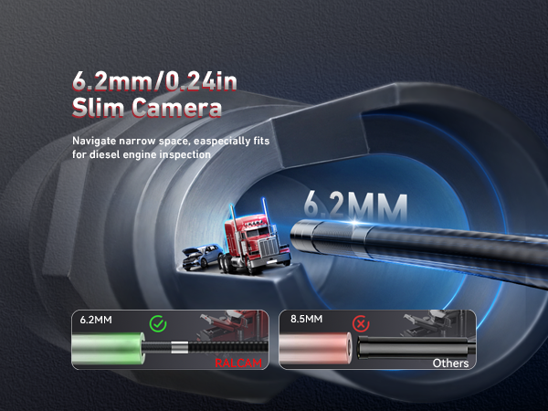 6.2mm borescope camera
