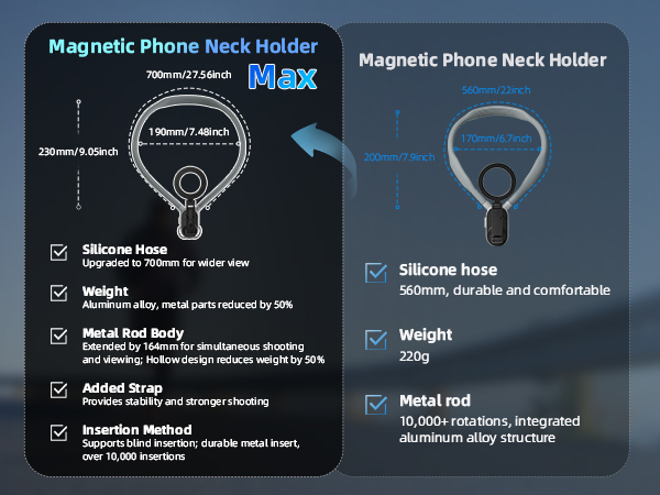 AFAITH Upgraded Magnetic Neck Holder for Phones