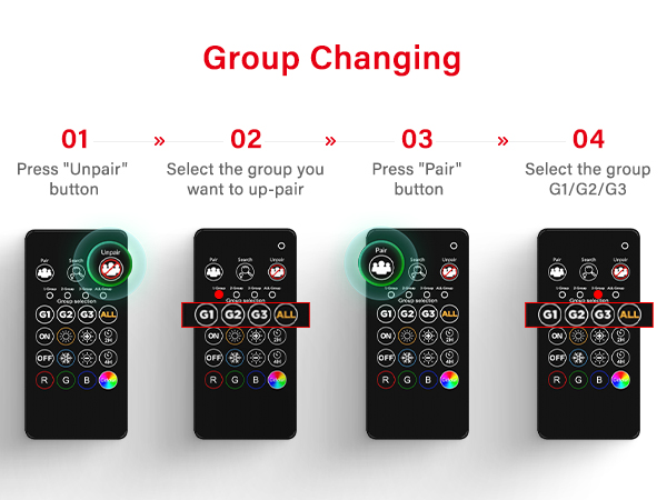 smart light bulbs Pair with remote