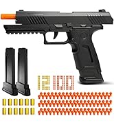 XUZHTYOO Automatic Shell Ejecting Toy Gun Pistol, Cool Toy Pistol with Soft Bullets, Educational ...