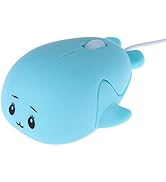 Cute Animal Baby Dolphin Shape USB Wired Mouse 1600 DPI Optical Mice Mini Small Kids Children Mic...