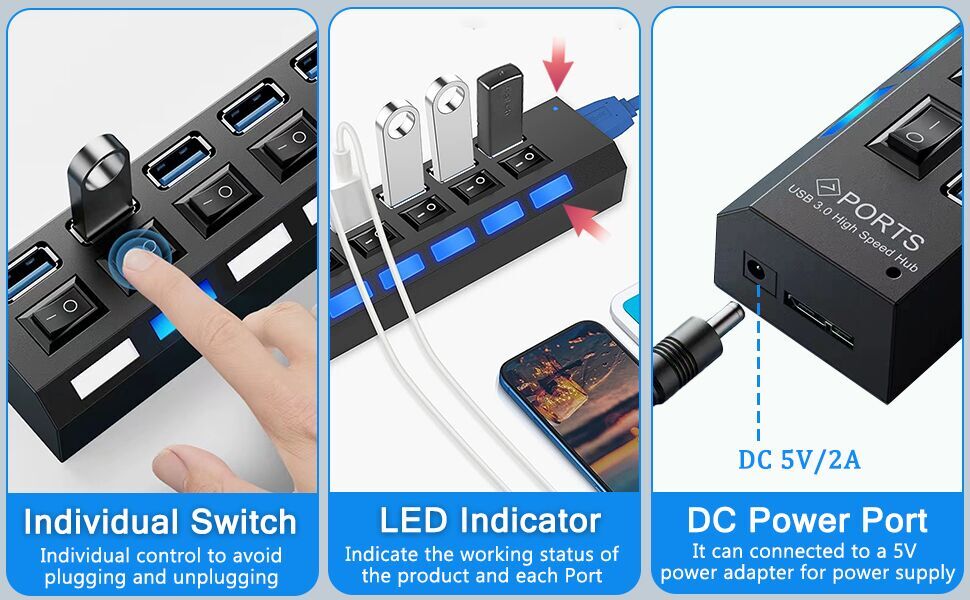 7 port usb 3.0 hub