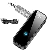 Upgraded AUX Bluetooth 5.4 Adapter for Car, 2 in 1 Wireless Bluetooth Transmitter and Receiver, 3...