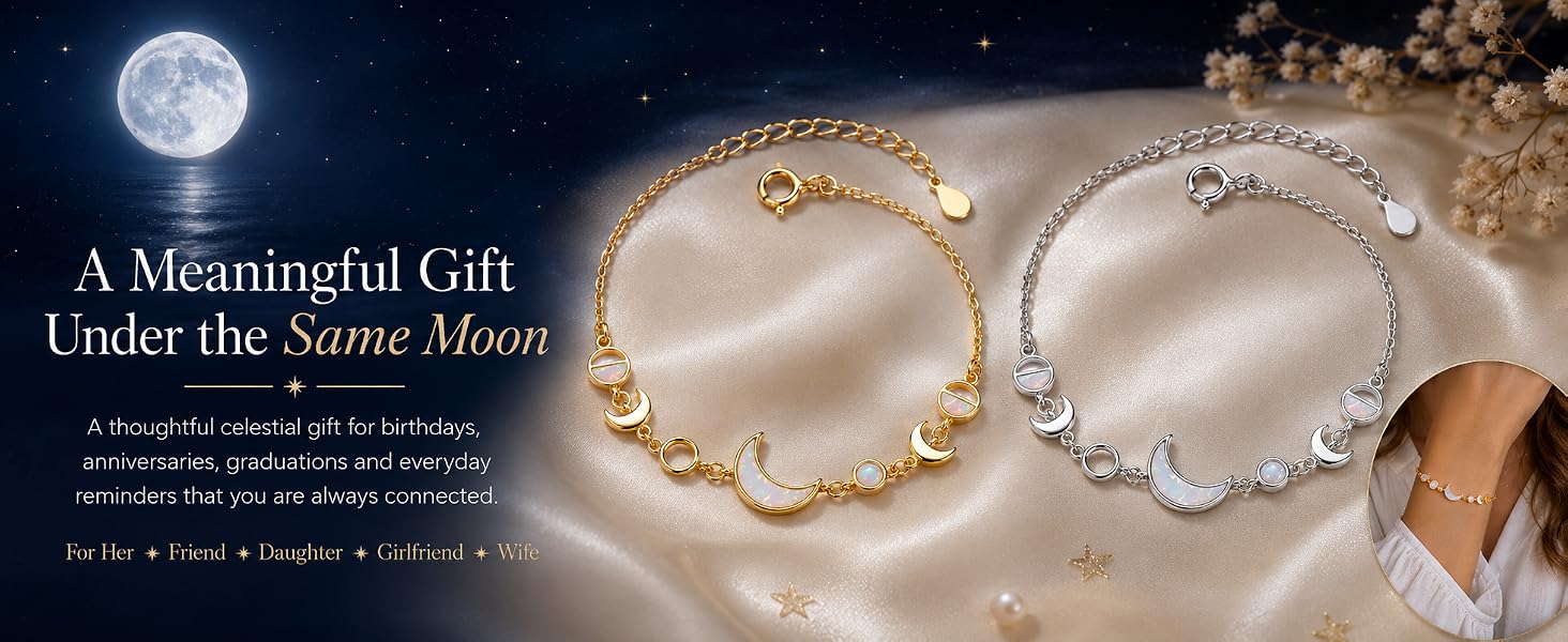 moon phase bracelet
