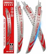 9" Wood Pruning Reciprocating Saw Blades: 3-Pack