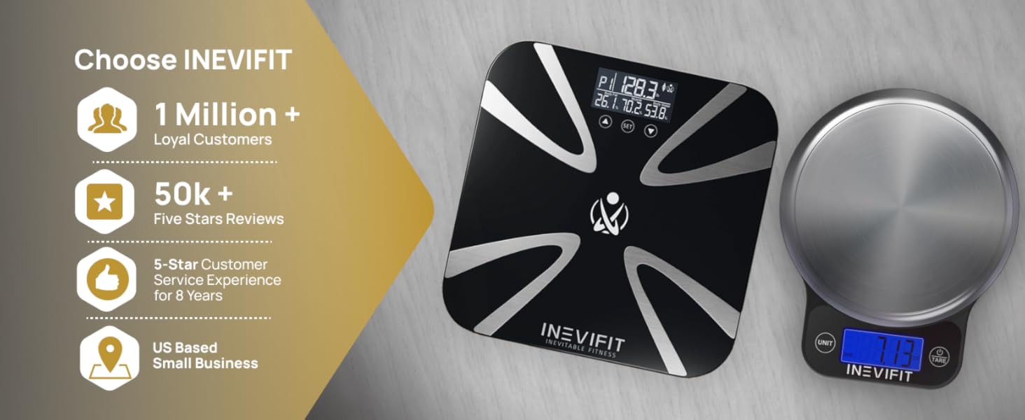 I-BA003 - INEVIFIT - Best Body Fat Scale - Premium A+