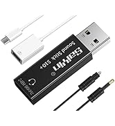 Sound Card, USB Sound Card, USB Type C/A to Optical Audio Adapter, DAC Audio Converter 24Bit/96kH...