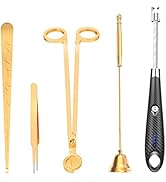5 in 1 Candle Accessory Set,Candle Wick Trimmer Cutter,Candle Wick Dipper,Candle Wick Snuffer,Rec...