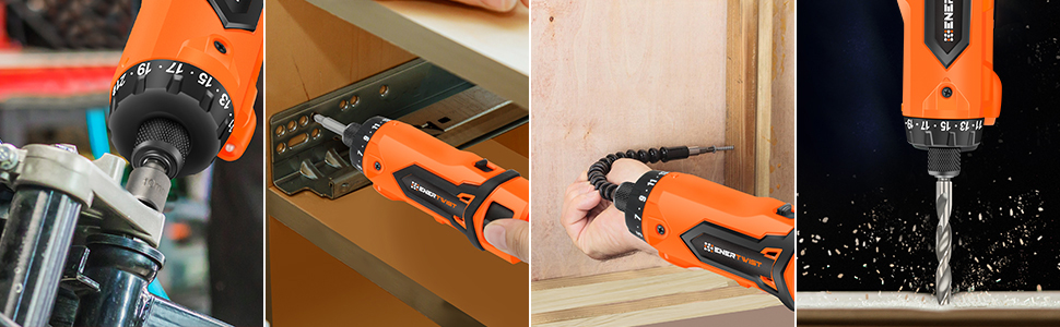 Cordless screwdriver set