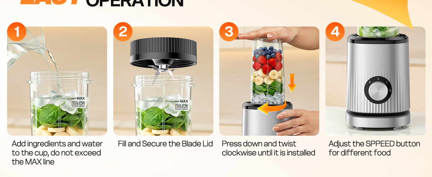 smoothie blender portable personal smoothie maker machine for shakes and smoothies