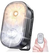 Zewdov 500LM Clip-on Flashlight, Dual Spot/Flood 10 Modes Hands-Free EDC Flashlight, Long Battery...