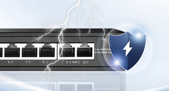 10-Port 100M PoE Switch