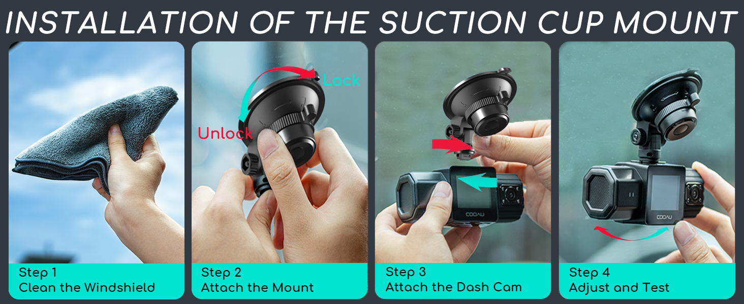 dash cam suction mount