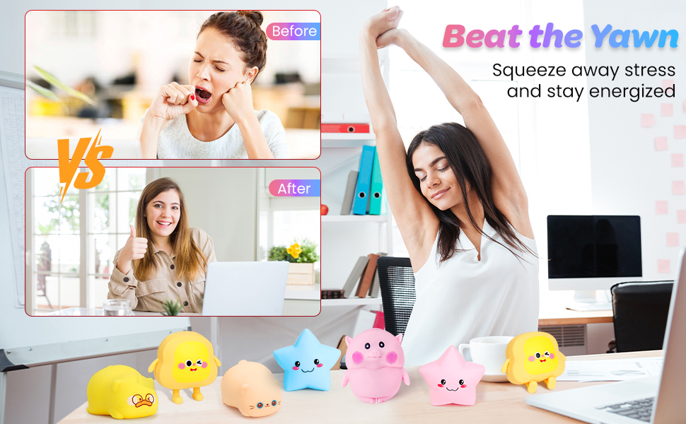 Stress balls placed on the table