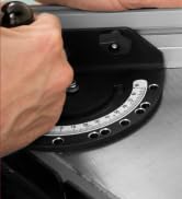 Fulton Precision Miter Gauge with Aluminum Miter Fence with 45 degree Angled Ends for Maximum Sto...