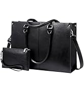 LOVEVOOK Laptop Bag for Women, 15.6 inch Laptop Tote Bag Vintage Work Bags for Women Computer Bag...
