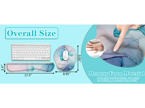 mouse pad and keyboard wrist rest