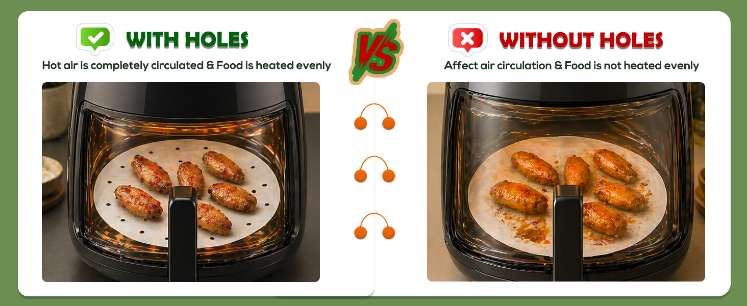 air fryer liners disposable round