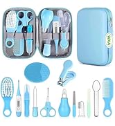 Baby Grooming Kit, Infant Safety Care Set with Hair Brush Comb Nail Clipper Nasal Aspirator,Baby ...