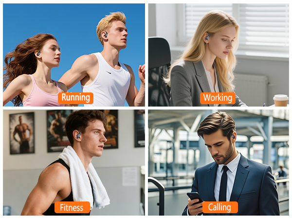 wireless sports headphones and earbuds with noise canceling