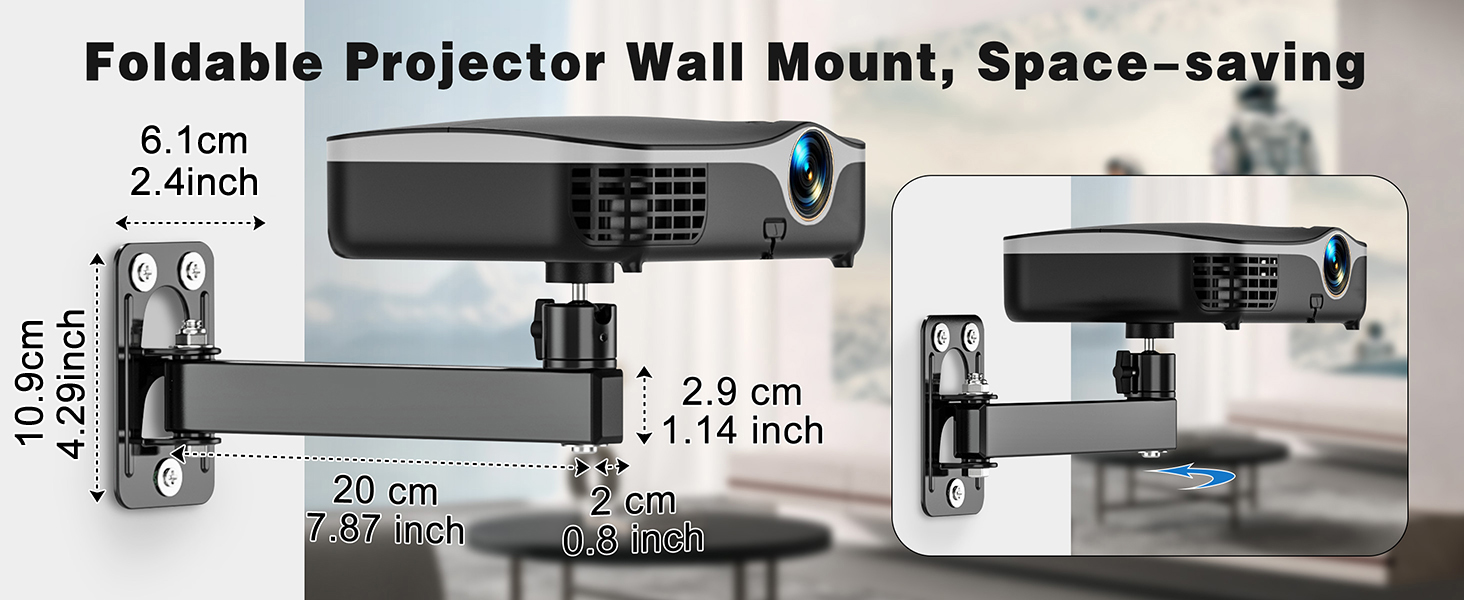 projector wall mount stand holder