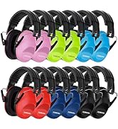 Floriogra 12 Pack Noise Canceling Headphones for Kids, Kids Ear Protection Earmuffs for Autism, T...