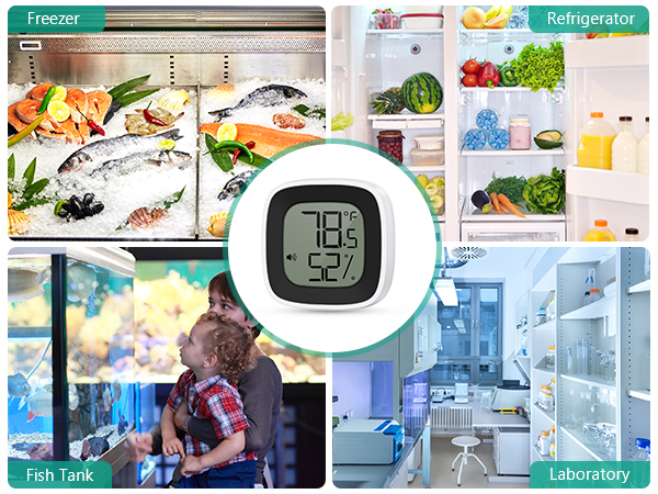 Bluetooth Refrigerator Thermometer, Freezer Thermometer