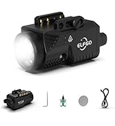 ELFGO Pistol Light Rechargeable, Pistol Flashlight Light Picatinny Flashlight 1200 Lumens LED Str...