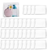 GAWBYET 50 PCS Mini Clear Makeup Bag,Small Clear Zipper Pouch Travel Bag for Toiletries Plastic C...