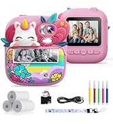 TIATUA Kids Camera Instant Print, Camera for Kids with Printable Photos, Toddler Camera Toys for ...