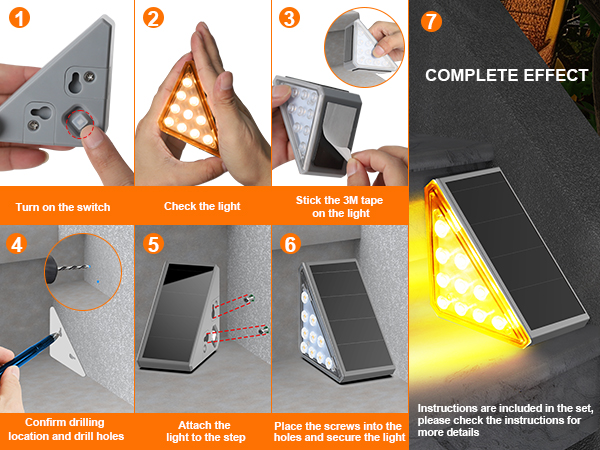 Outdoor Solar Stair Lights