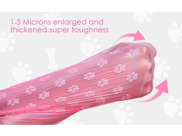 pink poop bags for dogs