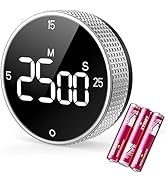 Digital Kitchen Timer with Magnetic, Large LED Display Countdown/Countup Timer, Pomodoro Preset 5...