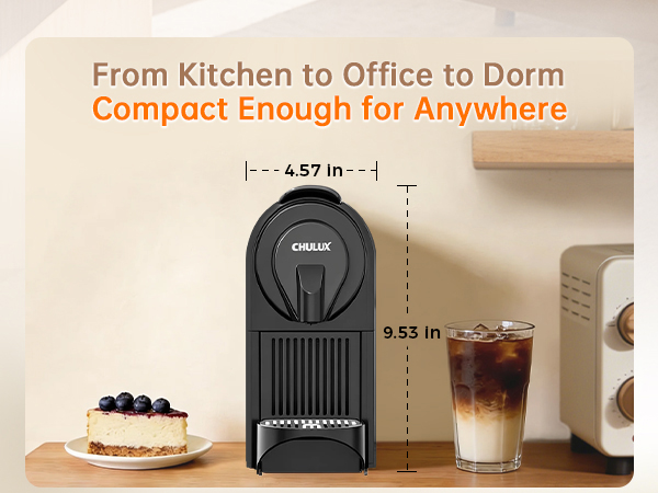 From kitchen to office to dorm, compact enough for anywhere