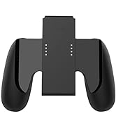 Kinvoca Charging Grip with 2000mAh Battery, 2-in-1 Comfort Grip for Nintendo Switch Controller, C...