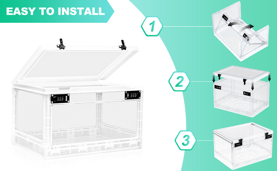 large lockable storage box