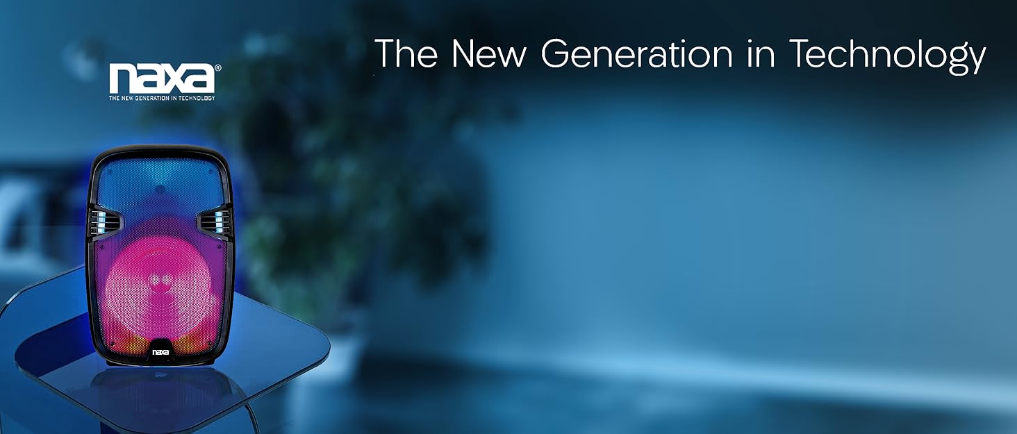 Naxa Brand Story Banner electronics audio bluetooth home theater tv dvd portable speaker boombox