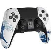 PlayVital Anti-Skid Sweat-Absorbent Controller Grip for ps5 Edge Wireless Controller, Textured So...