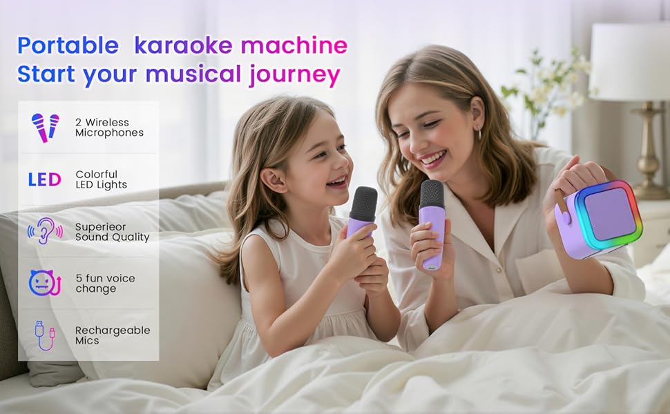 Portable karaoke machine 