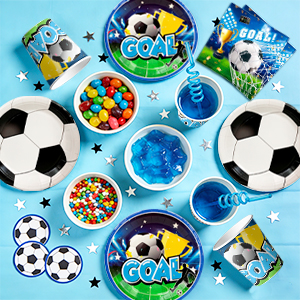 soccer birthday tableware